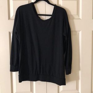 Black angel wing sweater